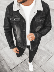 Kurtka męska jeans czarna OZONEE JB/JP1158Z