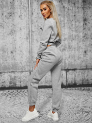 Жіночий спортивний костюм з двох частин Сiрий OZONEE JS/8C78/2