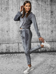 Komplet dresowy dwuczęściowy szary OZONEE O/13120