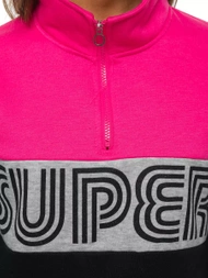 Жіноча Толстовка Рожевo-Чорна OZONEE JS/B26019