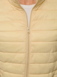 Kurtka przejściowa damska pikowana beżowa OZONEE JS/20311