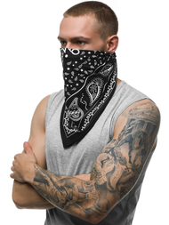 Bandana męska czarna OZONEE BND109
