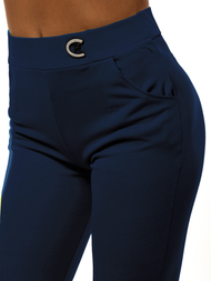 Legginsy krótkie damskie granatowe OZONEE JS/1027/B4