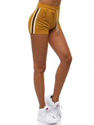 Spodenki dresowe damskie camelowe OZONEE JS/1023/B10