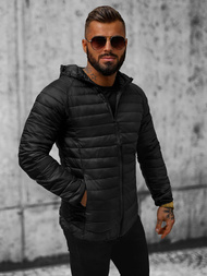 Kurtka męska pikowana czarna OZONEE JS/HM112/1Z