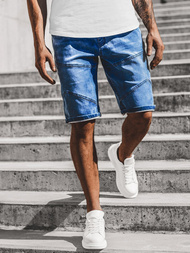 Spodenki męskie jeansowe niebieskie OZONEE RF/HY331