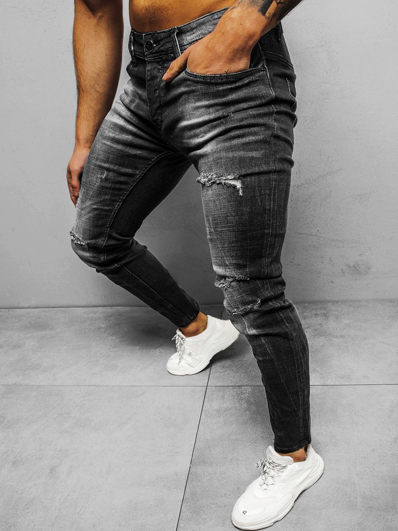 Джинси чоловічі Чорнi OZONEE NB/MP0002N