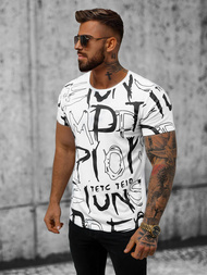 T-shirt męski biały OZONEE JS/KS1972Z