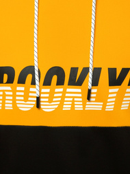 Bluza z kapturem męska żółto-czarna OZONEE JS/DD20127