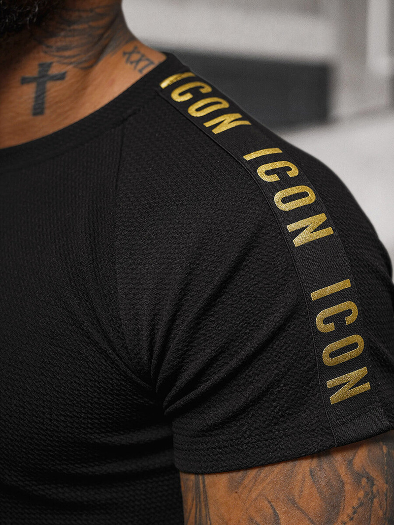 Футболка Чоловіча Чорна OZONEE O/T7579