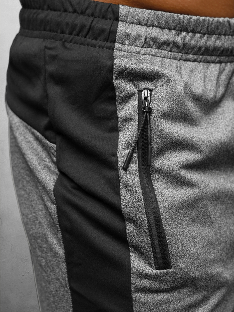 Spodenki dresowe męskie grafitowe OZONEE JS/68025