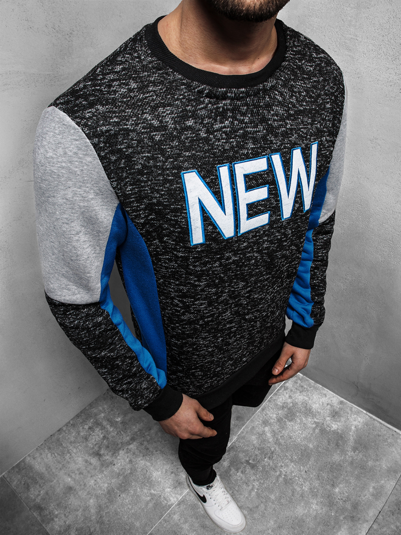 Bluza męska czarna OZONEE JS/KS1908Z