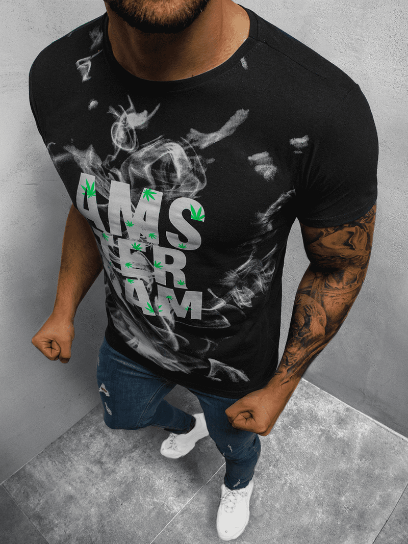 Футболка чоловіча Чорний OZONEE O/BL76