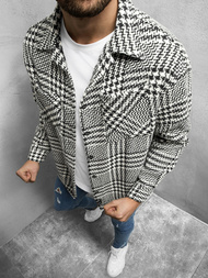 Сорочка чоловіча Чорно-Бiла OZONEE MACH/G821Z