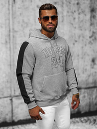 Bluza z kapturem męska szara OZONEE JS/3B579