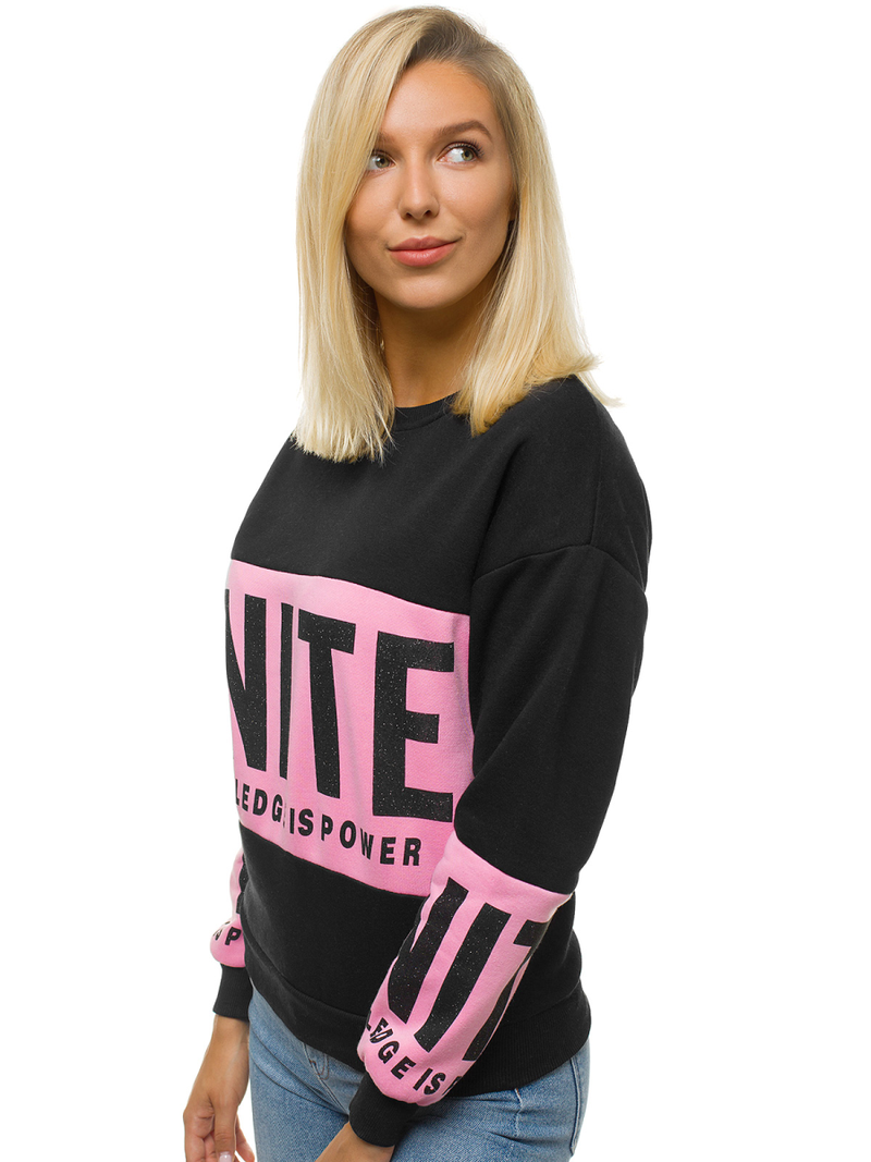 Bluza damska czarna OZONEE JS/KSW1014