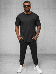 T-shirt męski czarny OZONEE O/Y960T