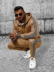 Komplet dresowy męski beżowy OZONEE O/3A165