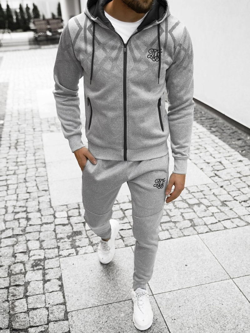 Спортивний костюм чоловічій сірий OZONEE O/HM395