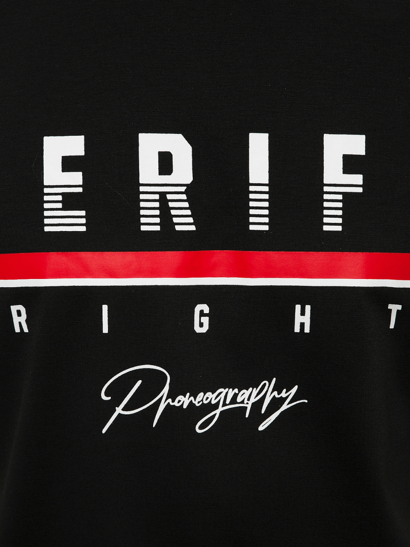 T-Shirt męski czarny OZONEE JS/SS10972Z