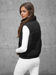 Стьобаний жіночий жилет Чорна OZONEE JS/16M9092/392Z