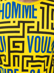 T-Shirt męski żółty OZONEE JS/KS2020Z