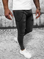 Чоловічі джинси Чорнi OZONEE DR/TF218