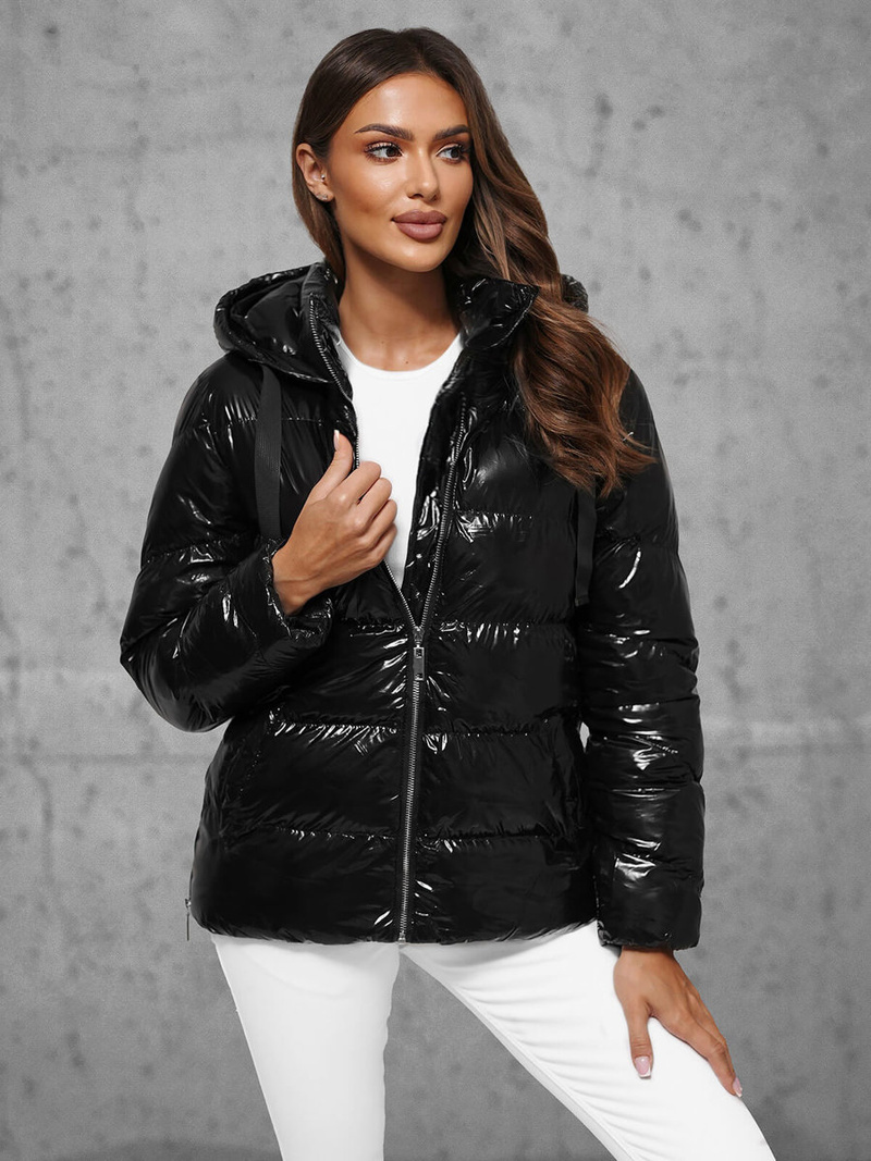 Куртка жіноча чорна OZONEE JS/5M3172/392