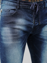 Spodnie jeansowe męskie ciemno-niebieskie OZONEE NB/MP0021BSZ