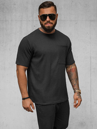 T-shirt męski czarny OZONEE O/Y960T