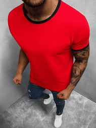 T-Shirt męski czerwony OZONEE O/1177Z