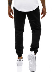 Spodnie dresowe męskie czarne OZONEE JS/JZ11016