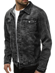 Куртка чоловіча джинсова Чорна OZONEE V/19320