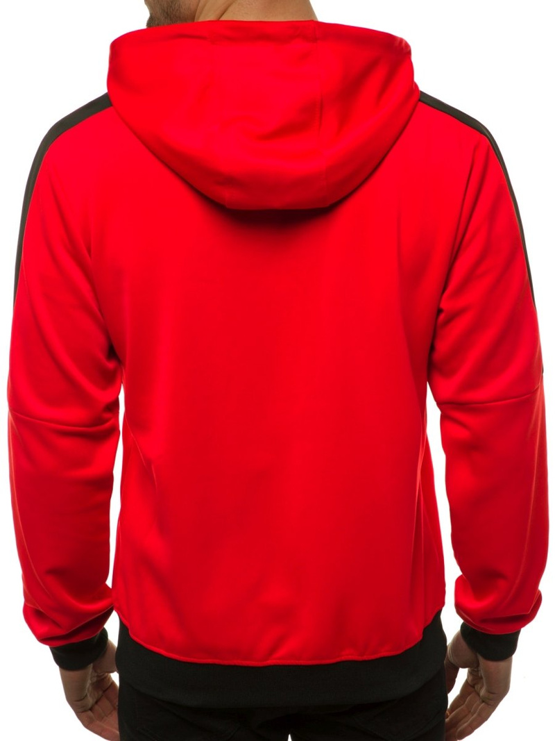 Bluza męska rozpinana czerwona OZONEE JS/99005