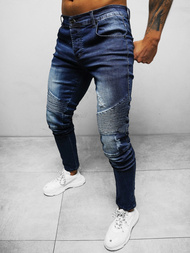 Spodnie jeansowe męskie niebieskie OZONEE NB/MP0028B