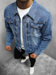 Чоловіча джинсова куртка Синя OZONEE NB/MJ508B