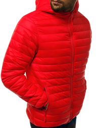Kurtka męska przejściowa czerwona OZONEE JS/LY35