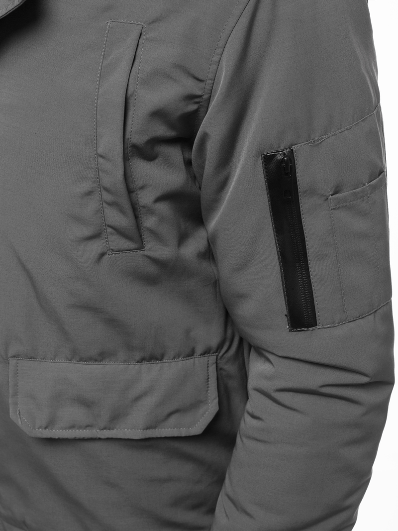 Kurtka męska zimowa szara OZONEE JS/2019005