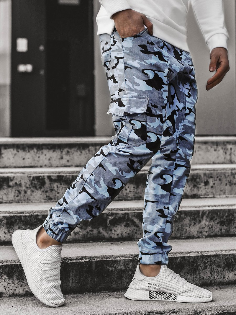 Штани чоловічі джоггери Синi OZONEE A/404