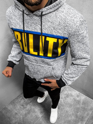 Bluza z kapturem męska szara OZONEE JS/KS1936Z