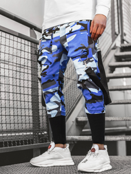 Штани чоловічі джоггери Синьo-чорні OZONEE G/11133