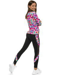 Komplet sportowy trzyczęściowy damski kolorowy OZONEE O/MS01