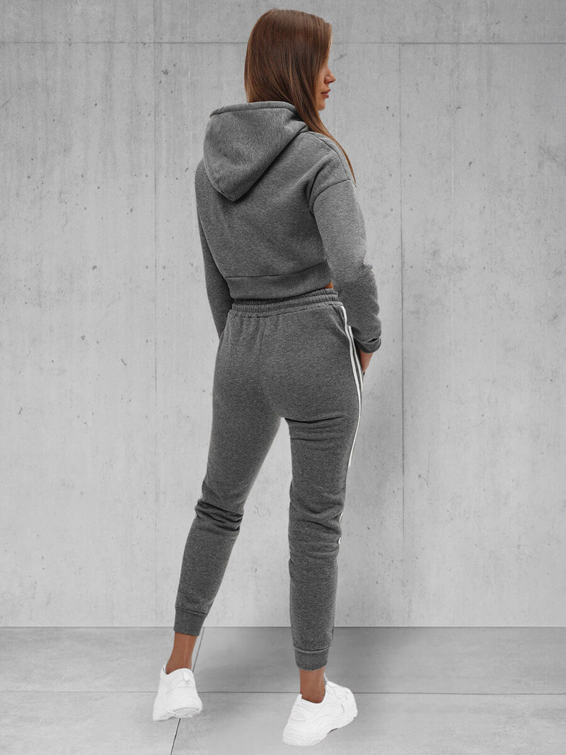 Жіночий спортивний костюм з двох частин графіт OZONEE JS/8C67/5Z