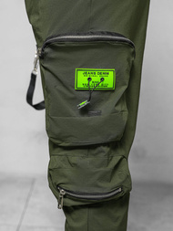 Spodnie męskie chino joggery khaki OZONEE O/PS5519