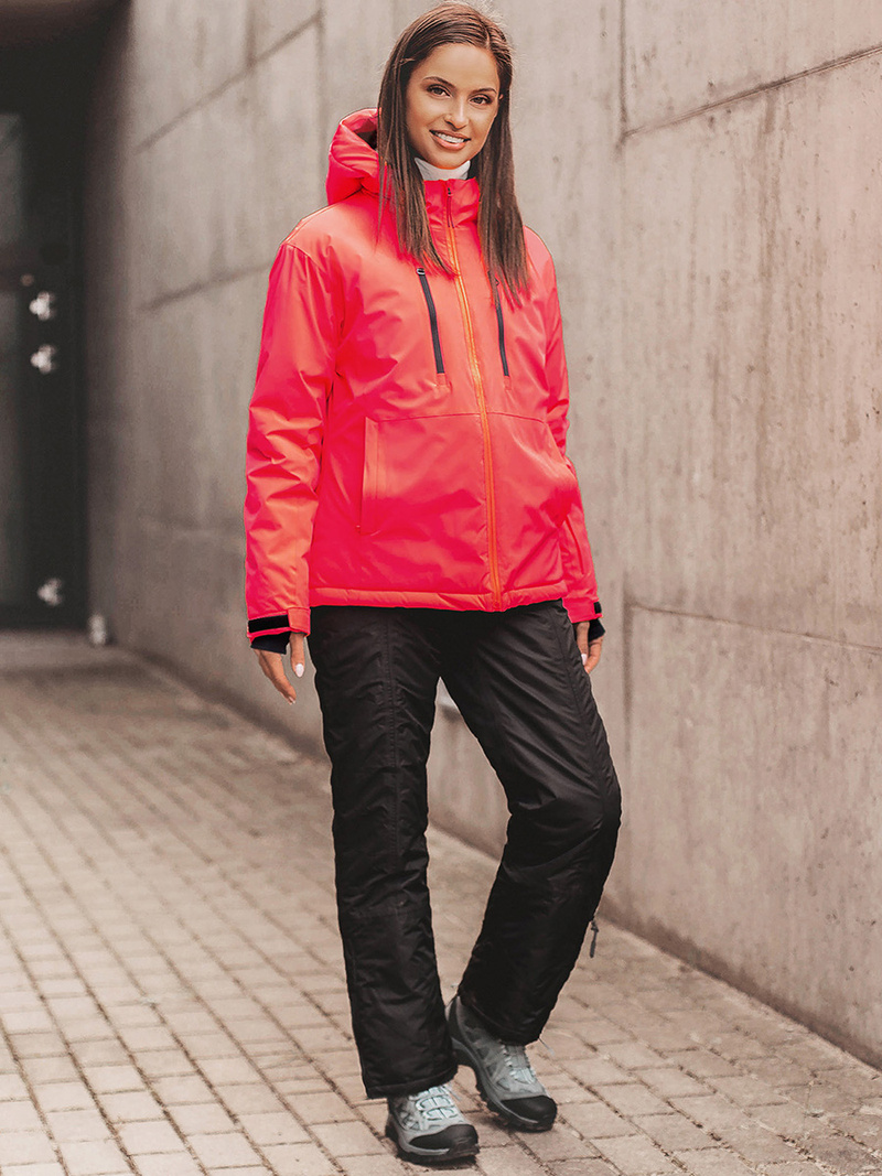 Куртка жіноча рожево-неонові OZONEE JS/HH012/53