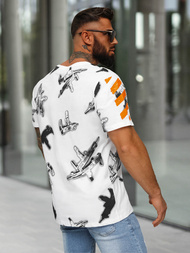 T-shirt męski biały OZONEE O/MPO3471