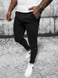 Spodnie jeansowe męskie czarne OZONEE O/PAN23049