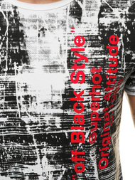 T-Shirt męski biały OZONEE JS/SS10920Z