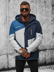 Kurtka przejściowa męska szaro-granatowa OZONEE JS/M35/92