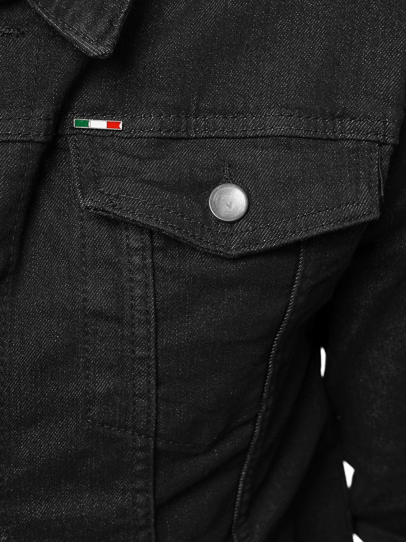 Kurtka męska jeansowa czarna OZONEE NB/MJ510N